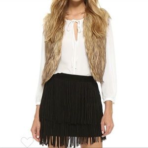 Jack by BB Dakota Faux Fur Vest Size Medium EUC